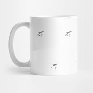 White background with fine gray abstraction Mug